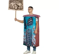 Costume di protesta per i prezzi di affitto dell'appartamento per adulti