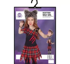 Costume di ragazza lupo scozzese