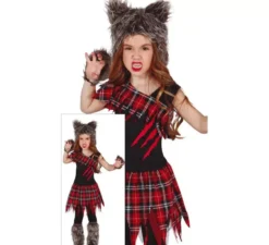 Costume di ragazza lupo scozzese
