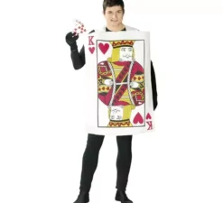 Costume di re di cuori lettera per adulti