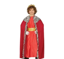 Costume di Re Mago rosso per Bambino