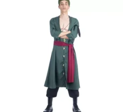 Costume di Roronoa Zoro di One Pezzo da uomo