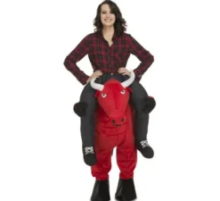 Costume di toro rosso sulle spalle per adulti