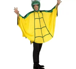 Costume drago verde e giallo per un uomo