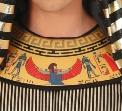 Costume egiziano nero con cintura per uomo