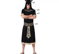 Costume egiziano nero per uomo
