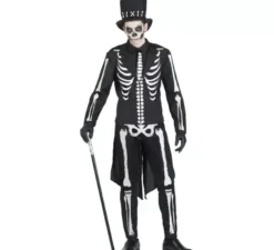 Costume elegante da scheletro per uomo