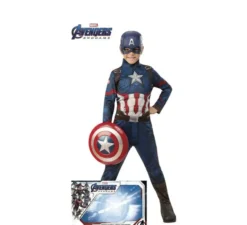 Costume e scudo di Capitan America per il bambino