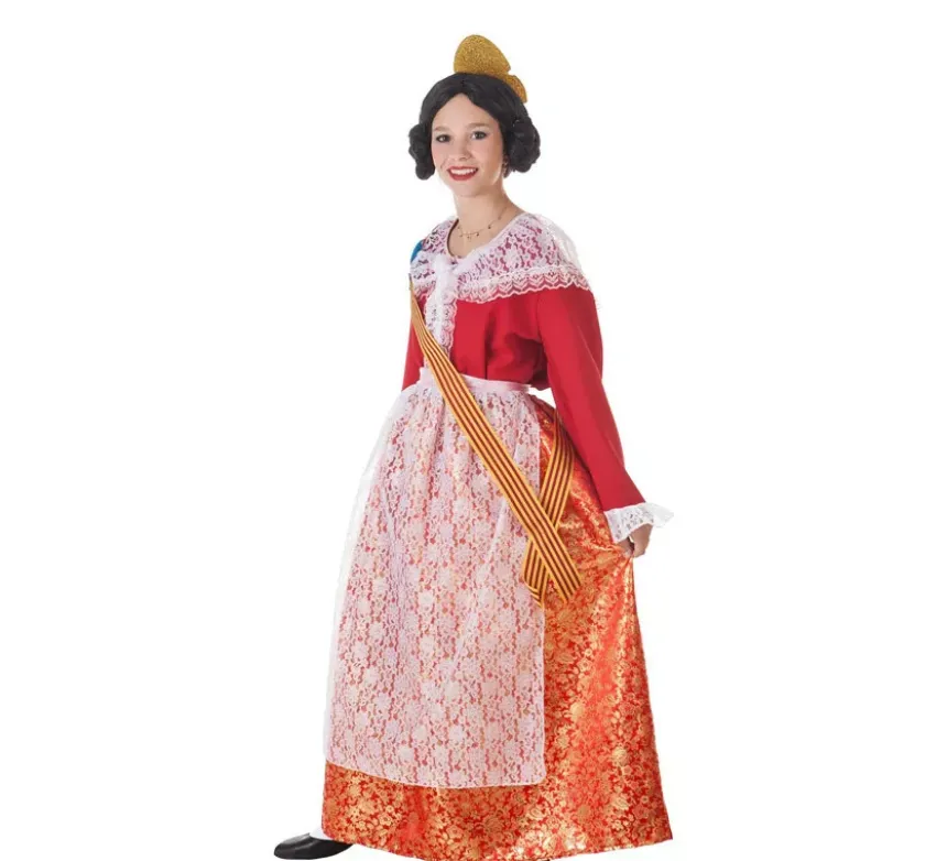 Costume Fallera Mayor rosso per uomo