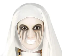 Costume fantasma suora bianca per donna in Halloween