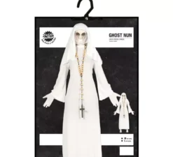 Costume fantasma suora bianca per donna in Halloween