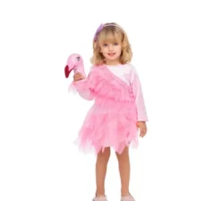 Costume flamingo ballerina per bambina e bambino