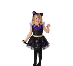Costume Gattino viola per bambina e bebé