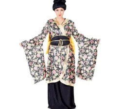 Costume geisha con fiori per donna
