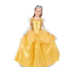 Costume giallo da principessa Belle per bambina