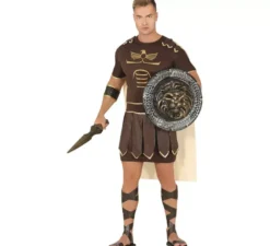 Costume gladius marrone per un uomo