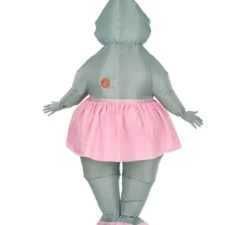 Costume gonfiabile da ippopotamo ballerina per adulto