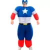 Costume gonfiabile da Star American Hero per adulto