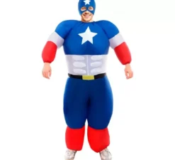 Costume gonfiabile da Star American Hero per adulto