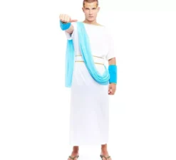 Costume greco da nobiltà bianca per uomo