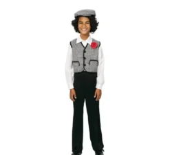 Costume grigio da Chulapo Madrileño con cappello per bambino
