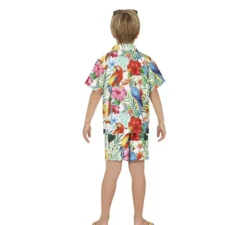 Costume hawaiano tropicale bianco per bambino