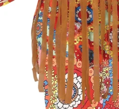 Costume hippie con abito corto per donna