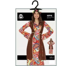 Costume hippie con abito lungo per donna