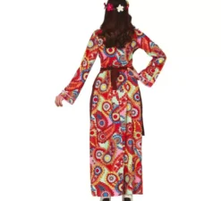 Costume hippie con abito lungo per donna