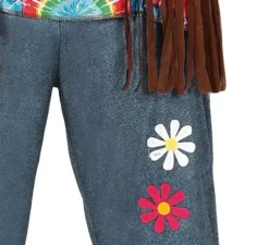 Costume hippie con fiori per uomo