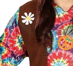 Costume hippie con fiori per uomo