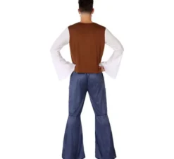 Costume hippie con gilet da uomo