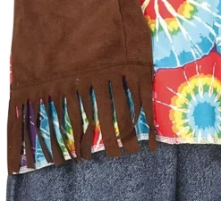 Costume hippie con gilet marrone per bambino