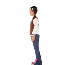 Costume hippie con gilet per bambina