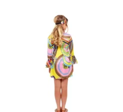Costume hippie con stampa psichedelica da ragazza