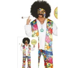 Costume hippie di fiori per un uomo