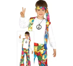 Costume hippie fiorito per bambini