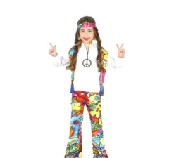 Costume hippie fiorito per bambini