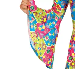 Costume hippie flower power per una donna