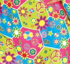 Costume hippie flower power per una donna