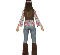 Costume Hippy con gilet per donna