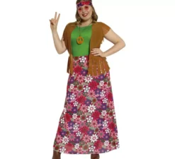 Costume hippy felice per una donna
