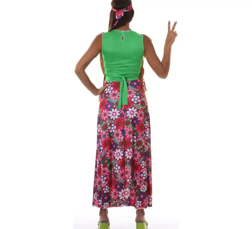 Costume hippy felice per una donna