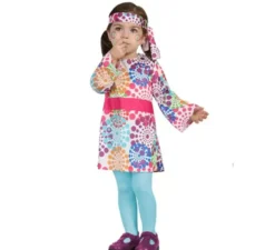 Costume hippy multicolore per bambina