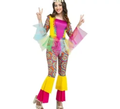 Costume Hippy multicolore per donna