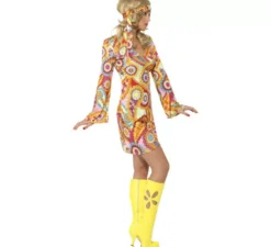 Costume hippy multicolore per una donna