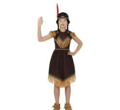 Costume India marrone scuro per bambine