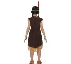 Costume India marrone scuro per bambine