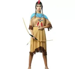 Costume indiano Apache in abito con copricapo per donna