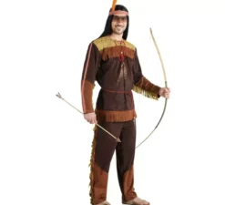 Costume indiano Arapahoe con frange per uomo